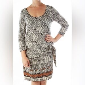 Max Studio drop waist ethnic pattern dress